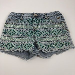Justice Aztec Print Shorts